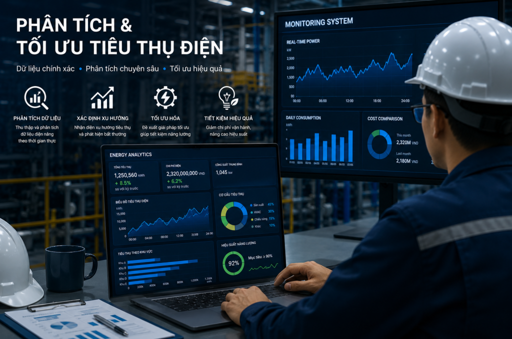Phân tích & tối ưu tiêu thụ điện